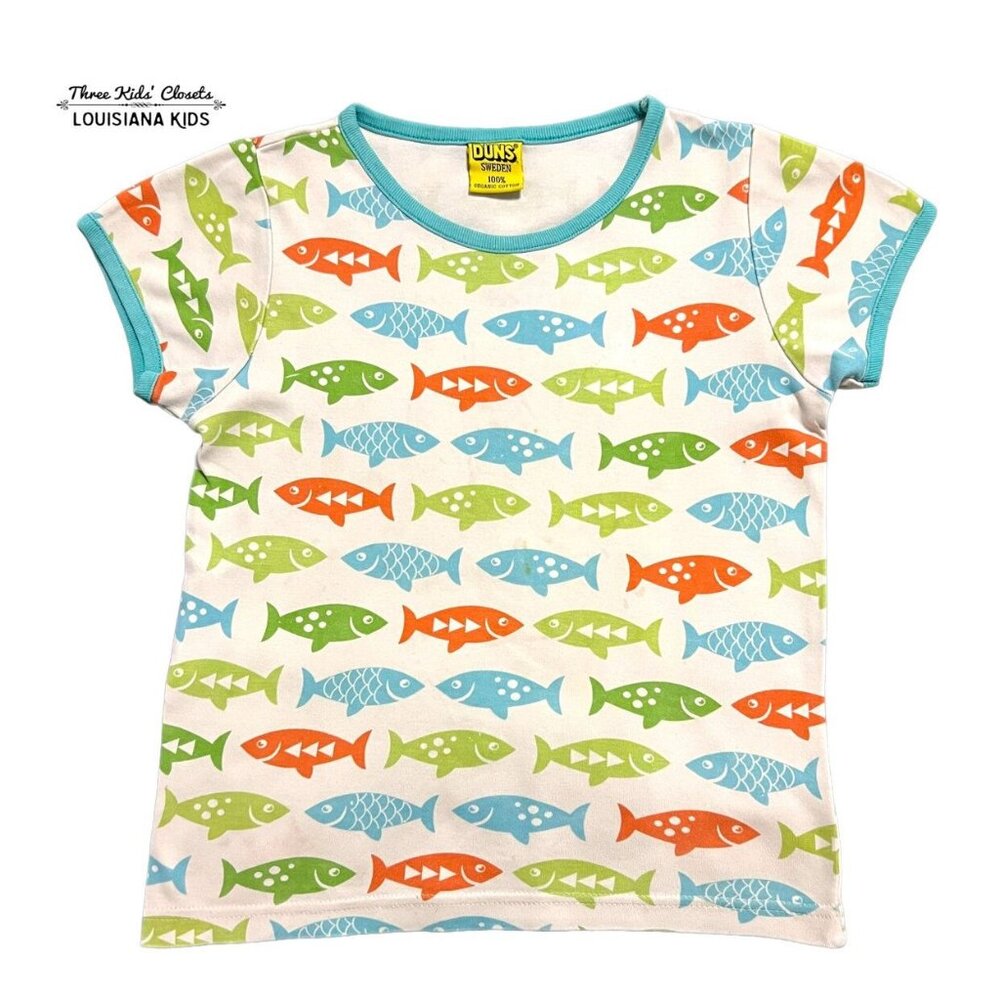 DUNS Sweden Sz 110 (5Y) Fish Ringer Tee Shirt